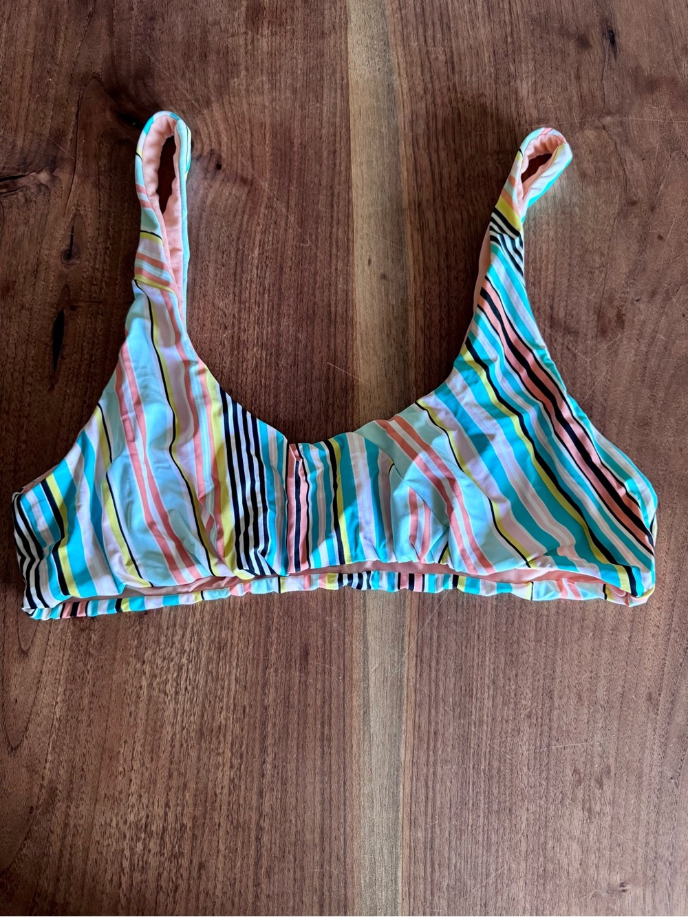 Women’s Bikini Lab Striped Multicolor Bikini Top